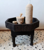 carved wood coffee table