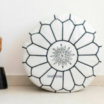 Pouf d'artisanat marocain fait à main collection 2023