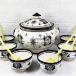 Ensemble de soupière avec 6 bols