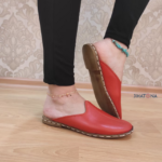 Orange Unisex Handmade Yemeni Slippers