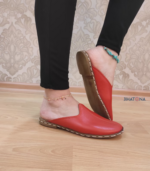 Orange Unisex Handmade Yemeni Slippers