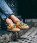 Babouches jaunes marocaines berbères – Image 4