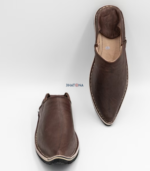 AUTO-Babouche marocaine en cuir naturelDRAFT – Image 3