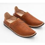 AUTO-Babouche marocaine en cuir naturelDRAFT