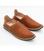 AUTO-Babouche marocaine en cuir naturelDRAFT