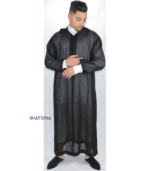 Jabador Maroc Djellaba soussdi a la main haute couture - Bleu Royale – Image 2